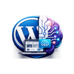 WordPess logo mesterséges intelligencia ikonnal.