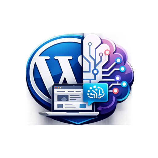 WordPess logo mesterséges intelligencia ikonnal.